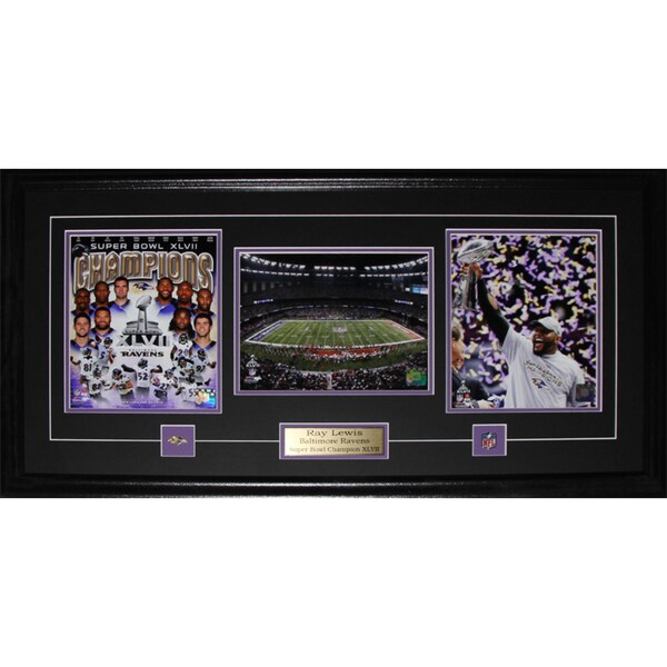 Ray Lewis Baltimore Ravens Superbowl XLVII 3-photo Frame