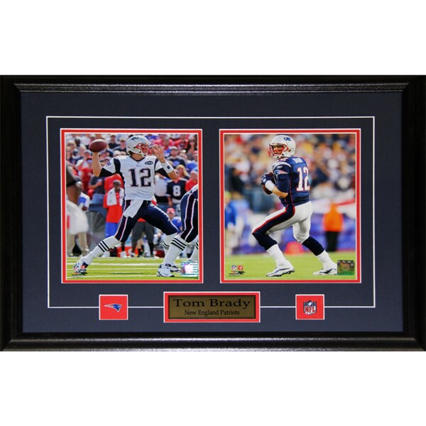 New England Patriots Tom Brady 2-photo Framed Wall Plaque