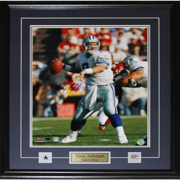 Troy Aikman Dallas Cowboys 16-inch x 20-inch Signed Frame