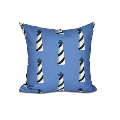 16 x 16-inch Beacon Geometric Print Outdoor Pillow