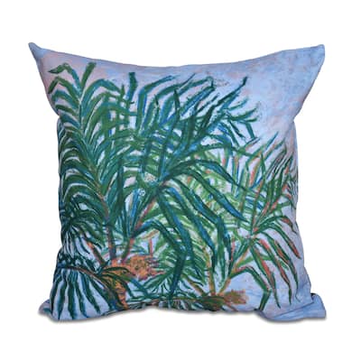 16 x 16-inch Palms Floral Print Outdoor Pillow