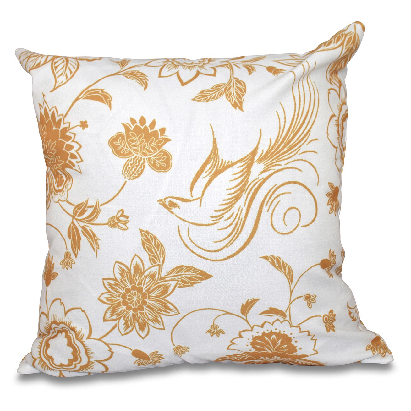 E by design PFN495YE6-16 16 x 16-inch Five Little Birds Floral Print 16x16 Yellow E by design PFN495YE6-16 16 x 16-inch Five Little Birds Floral Print 16x16 Yellow