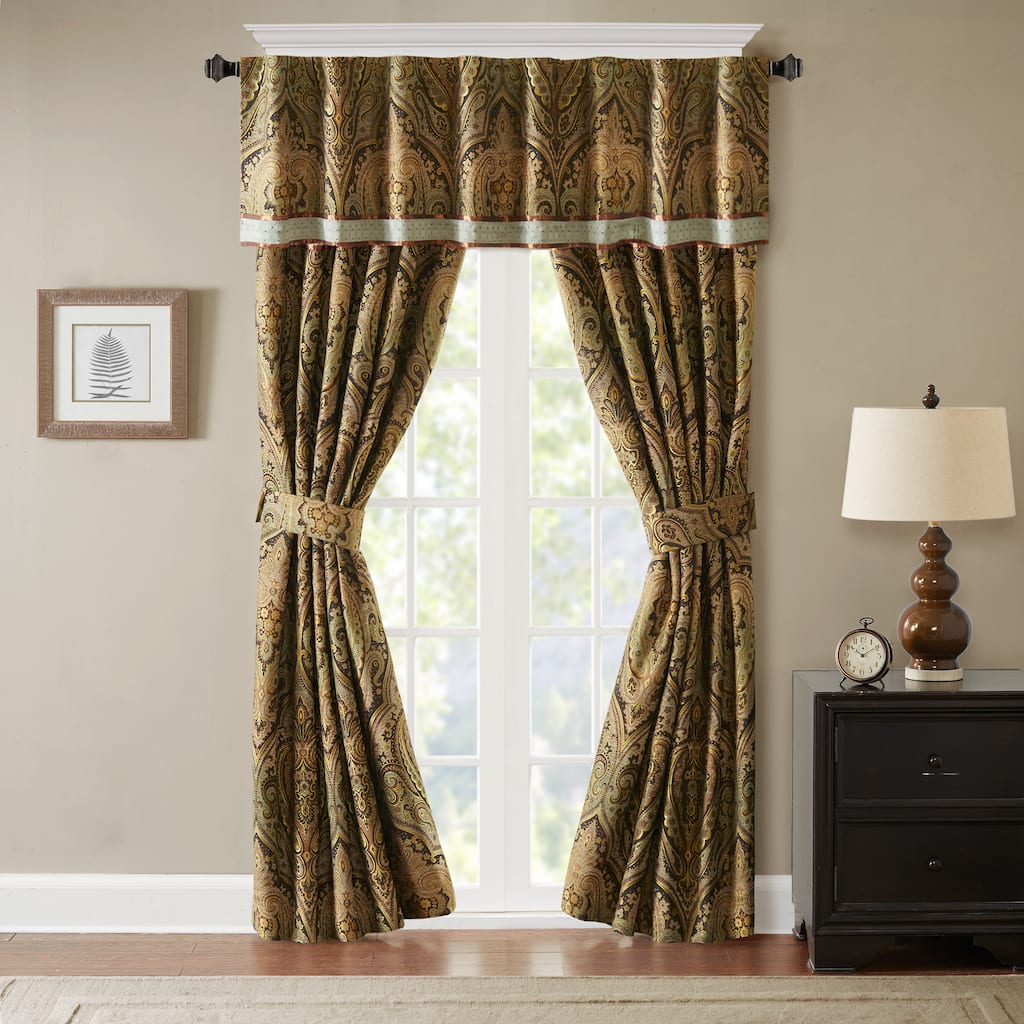 Madison Park Signature Canovia Spring Brown Valance