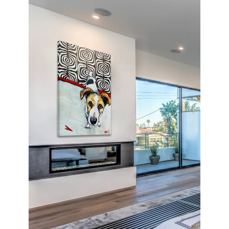 Marmont Hill 'Thick & Thin' Painting Print on Wrapped Canvas - Multi-color