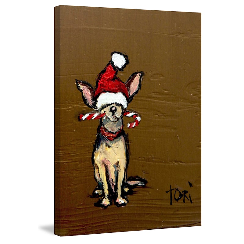 Marmont Hill 'Chihuahua' Painting Print on Wrapped Canvas - Multi-Color