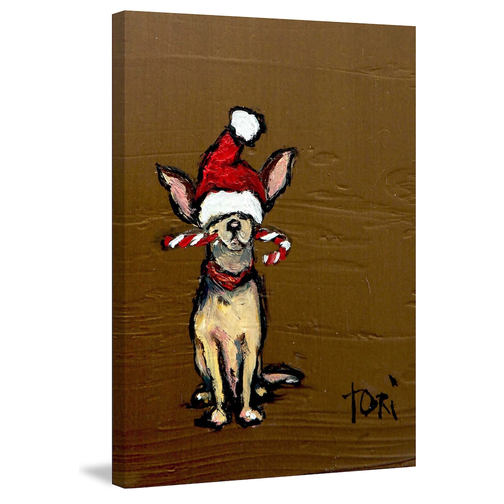 Marmont Hill 'Chihuahua' Painting Print on Wrapped Canvas - Multi-Color