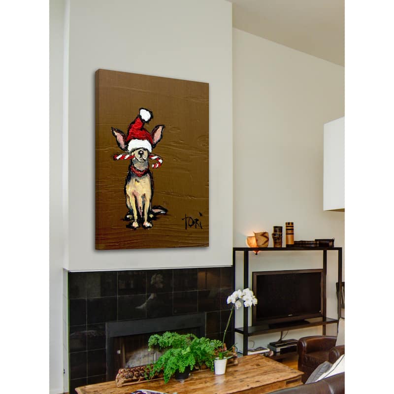 Marmont Hill 'Chihuahua' Painting Print on Wrapped Canvas - Multi-Color
