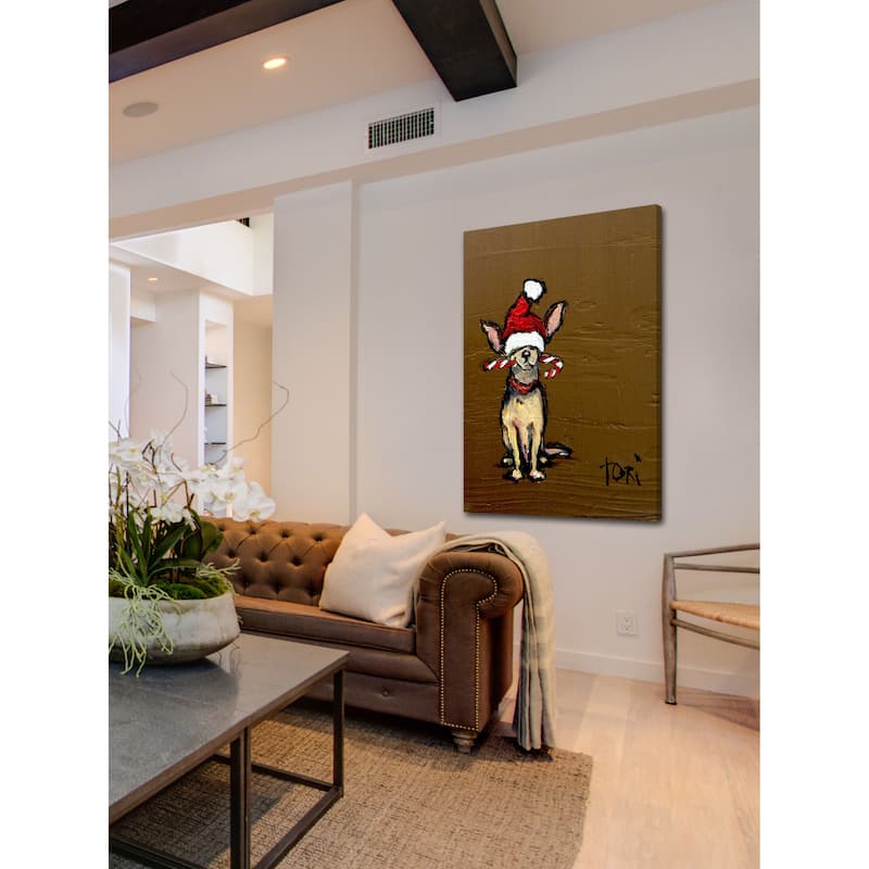 Marmont Hill 'Chihuahua' Painting Print on Wrapped Canvas - Multi-Color