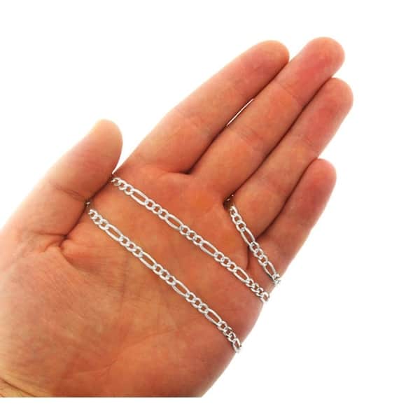Sterling Silver Curb 3mm Necklace & Bracelet Chain Italy Solid .925 Jewelry 