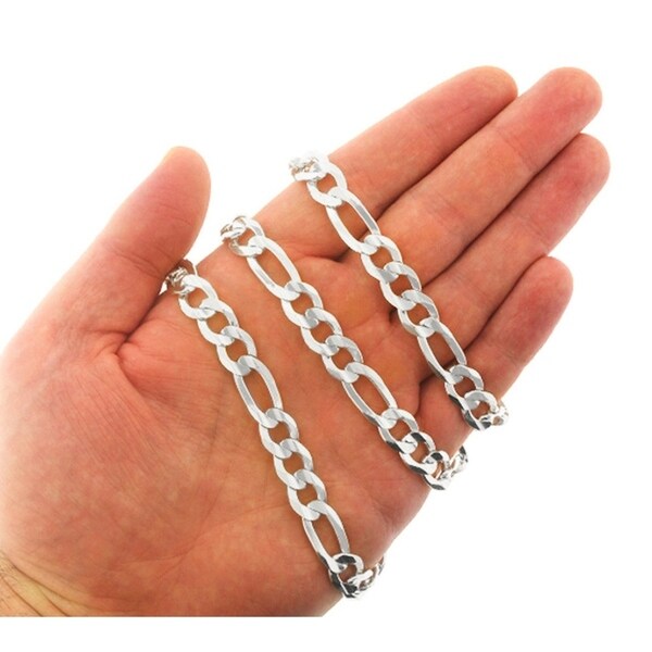 925 Sterling Silver CABLE Chain Necklace Lobster Lock-Stamped 925 Italy 16/"-24/"