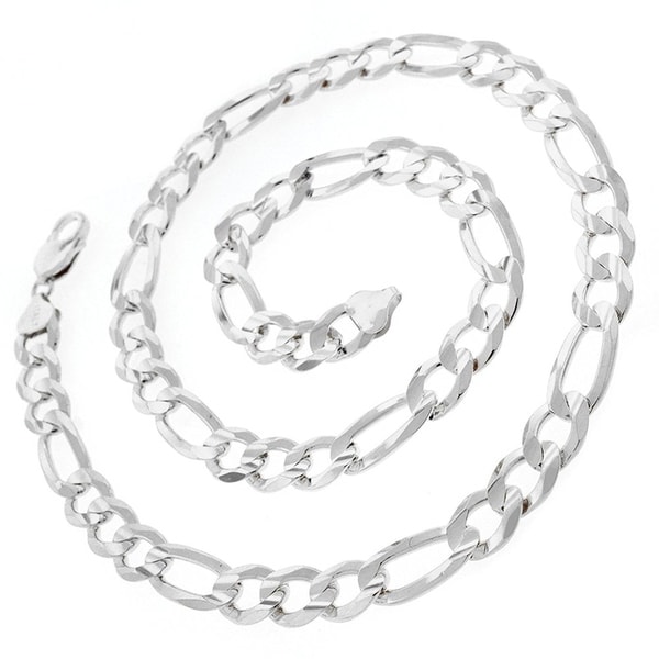 925 Sterling Silver CABLE Chain Necklace Lobster Lock-Stamped 925 Italy 16/"-24/"