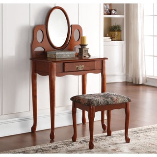 Aldine Oak Vanity Set