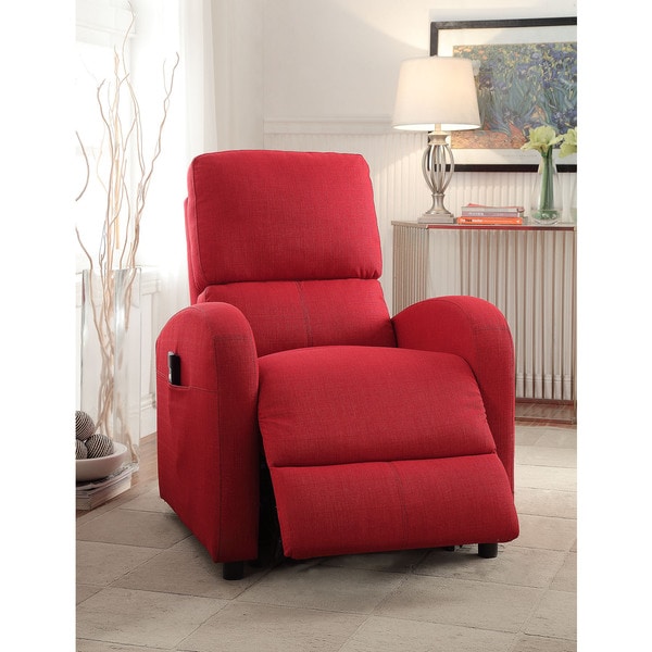 Shop Croria Red Fabric Power Life Recliner - Free Shipping Today ...