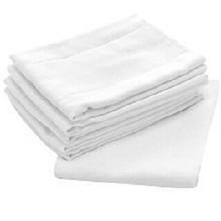 Birdseye 100-percent Cotton 27-inch x 27-inch Flat Cloth Diapers (Pack of 12)