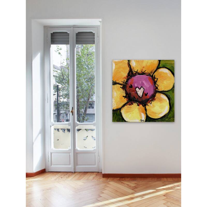Marmont Hill 'Sunflower' Painting Print on Canvas - Multi-Color