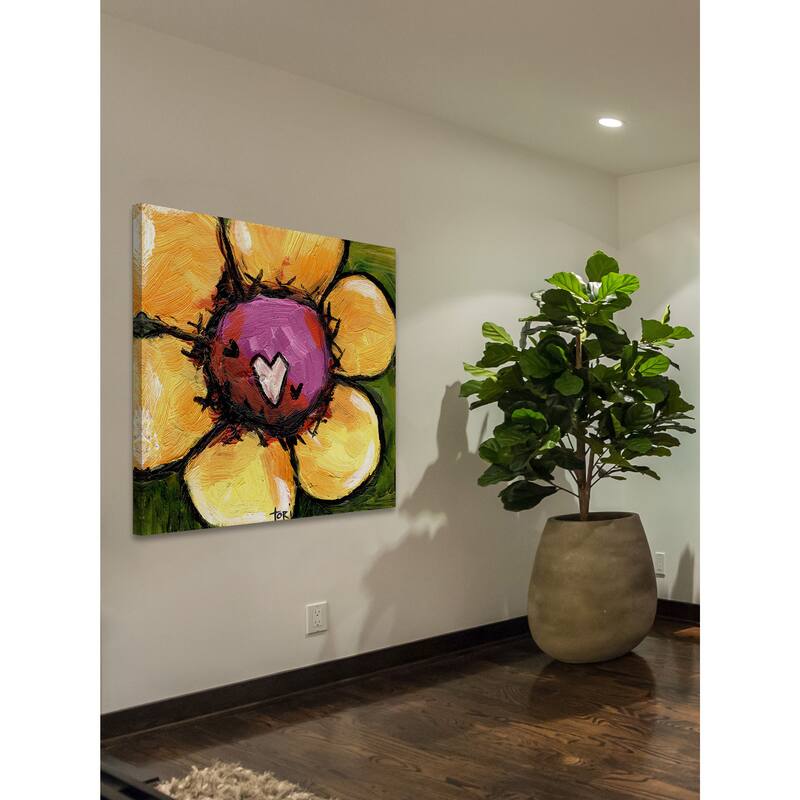Marmont Hill 'Sunflower' Painting Print on Canvas - Multi-Color