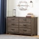 preview thumbnail 15 of 20, South Shore Ulysses 6-Drawer Double Dresser Fall Oak