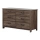 preview thumbnail 16 of 20, South Shore Ulysses 6-Drawer Double Dresser