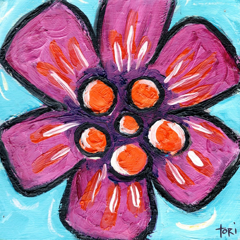 Marmont Hill 'Hawaii Flower' Painting Print on Canvas - Multi-Color