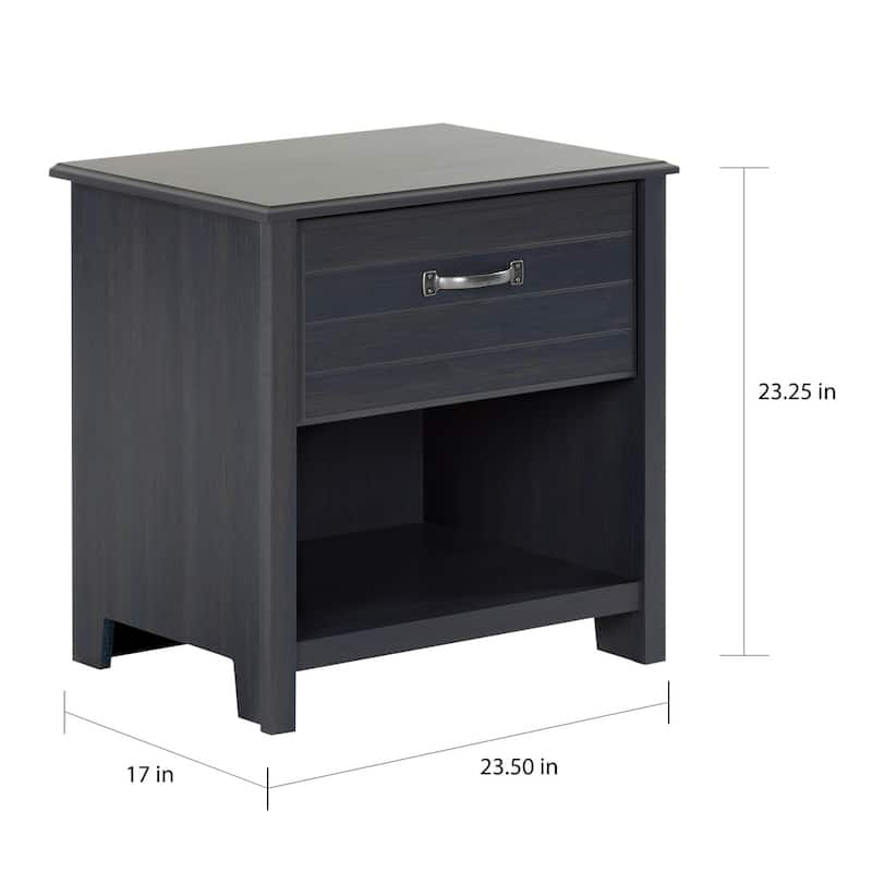 South Shore Ulysses 1-Drawer Nightstand