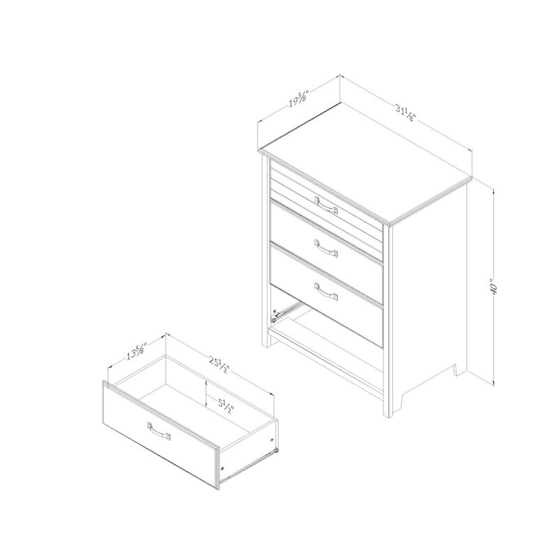 South Shore Ulysses 4-Drawer Chest