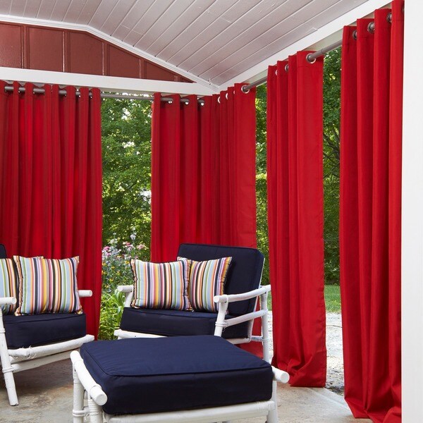Havenside Home Currituck 52-inch x 84-inch Outdoor Curtain Panel - 52 w x 84 l in.