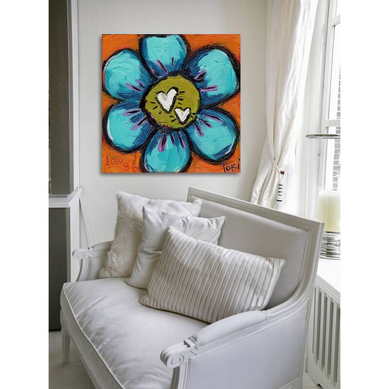 Marmont Hill 'Laugh Flower' Painting Print on Wrapped Canvas - Multi-Color