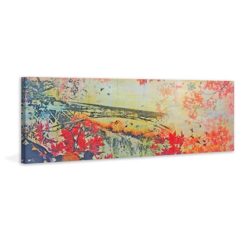 Marmont Hill 'November Falls' Painting Print on Wrapped Canvas - Multi-Color