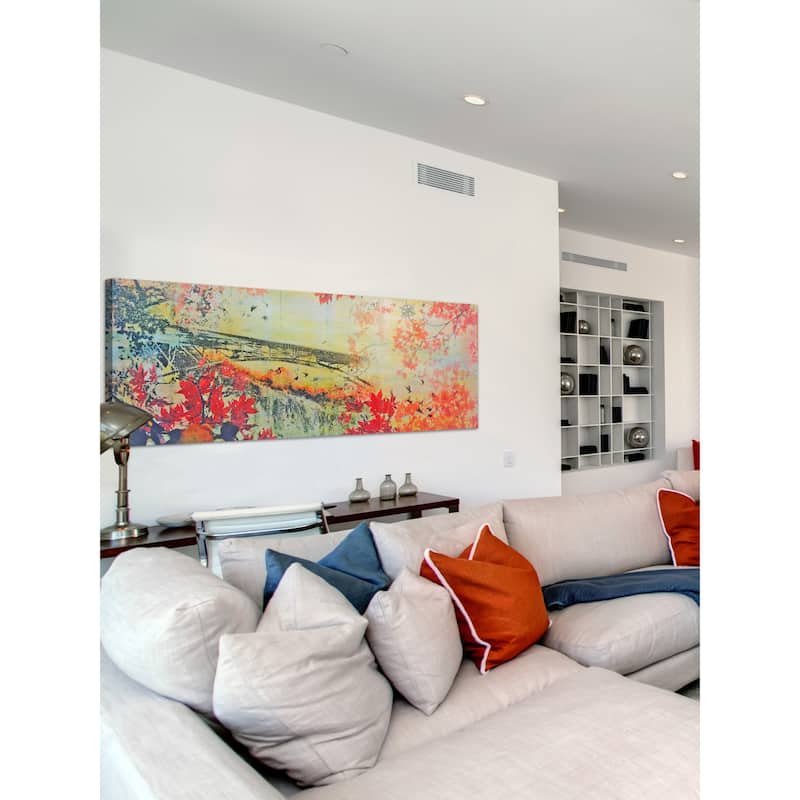 Marmont Hill 'November Falls' Painting Print on Wrapped Canvas - Multi-Color