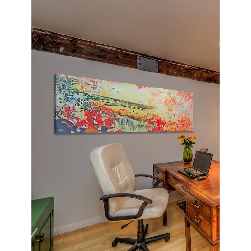 Marmont Hill 'November Falls' Painting Print on Wrapped Canvas - Multi-Color