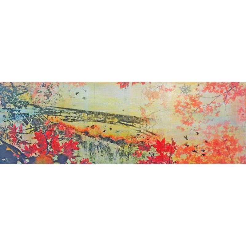 Marmont Hill 'November Falls' Painting Print on Wrapped Canvas - Multi-Color