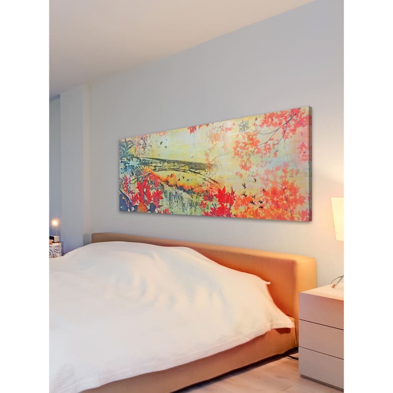 Marmont Hill 'November Falls' Painting Print on Wrapped Canvas - Multi-Color