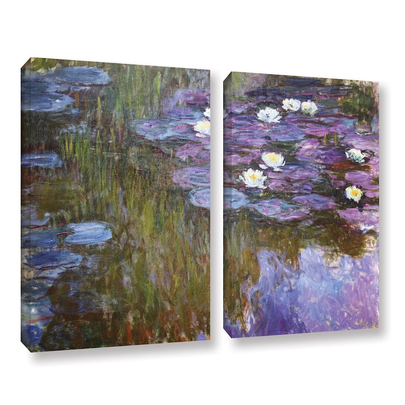 Claude Monet's 'Water Lilies, 1919-20' Gallery 2 Piece Gallery Wrapped ...