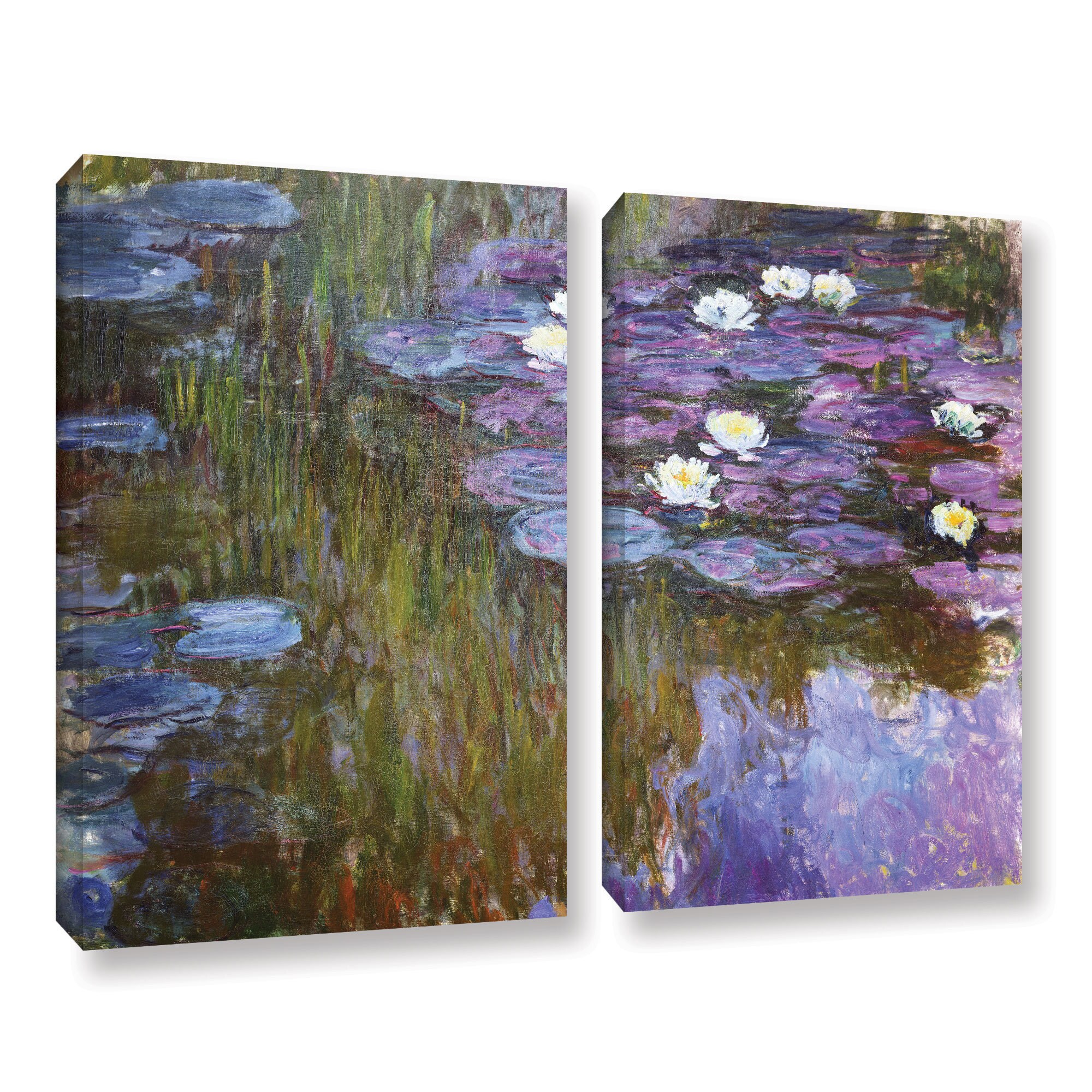 Waterlilies 1919 #1 By Claude Monet – Giclee Fine Art Print Reproduction On Canvas, Unframed