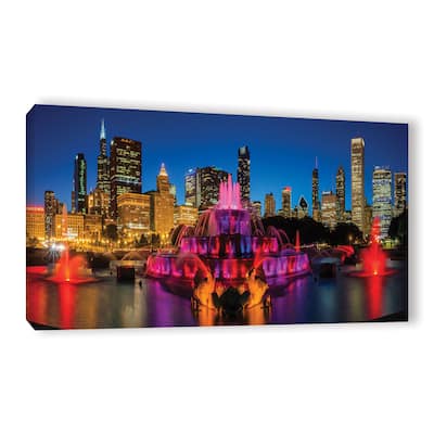 Cody York's 'Chicago Skyline And Buckingham Fountain ' Gallery Wrapped Canvas