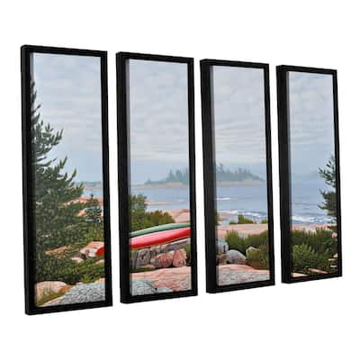 Ken Kirsh's 'Le Hayes ' 4 Piece Floater Framed Canvas Set