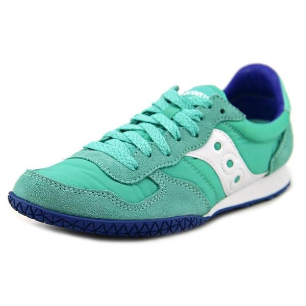 Shop Saucony Women's Bullet Green Suede Regular Athletic Shoes - Free ...