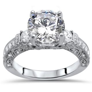 noori 18k white gold 2 110 carat tgw round moissanite diamond engagement ring - Wedding Rings Vintage noori 18k white gold 2 110 carat tgw round moissanite diamond engagement ring - Wedding Rings Vintage