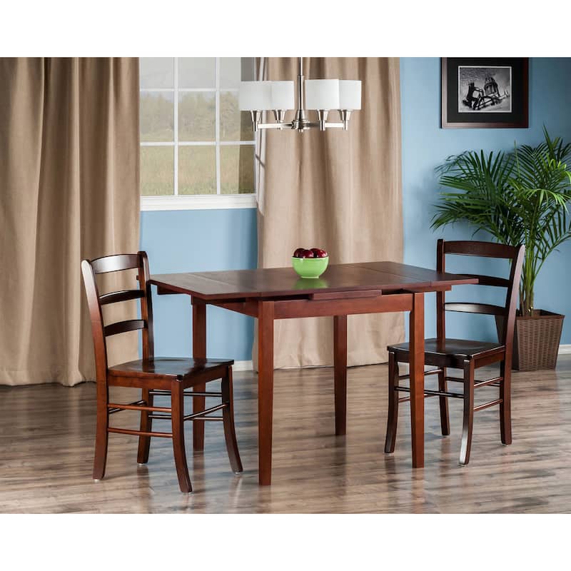 Pulman 3-Pc Set Extension Table 2 Ladder Back Chairs