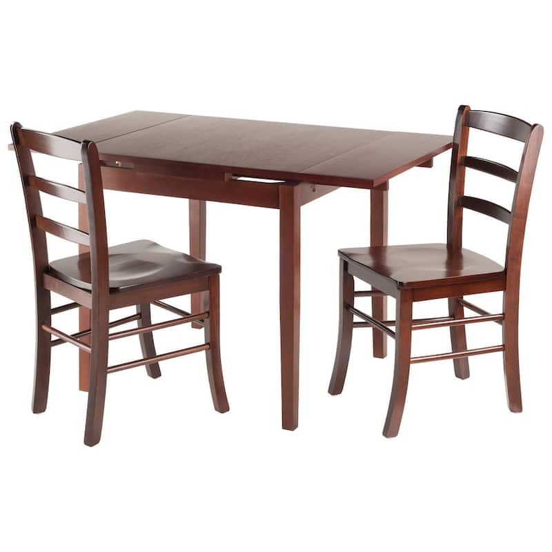 Pulman 3-Pc Set Extension Table 2 Ladder Back Chairs