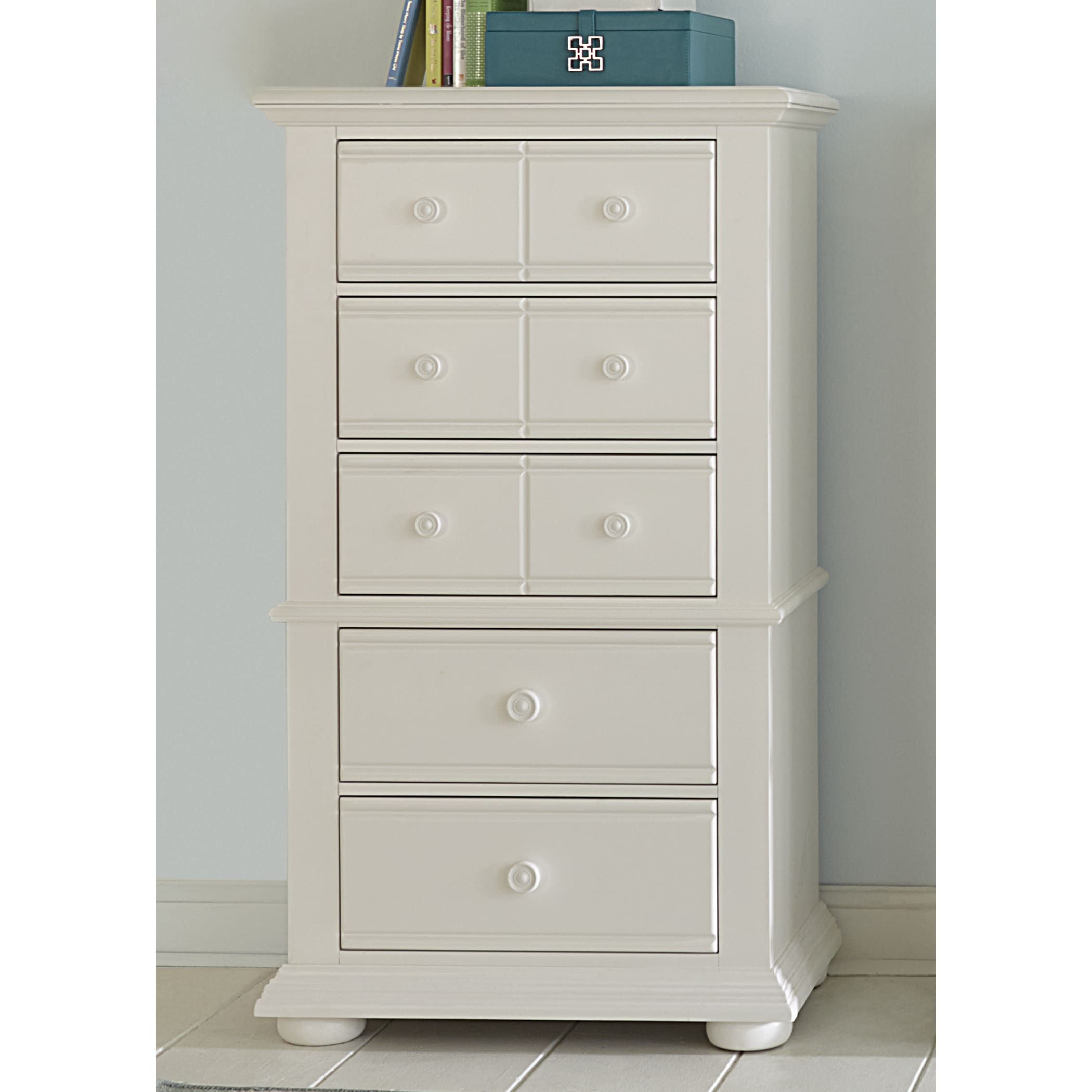 Shop Summer House Oyster White Cottage 5 Drawer Lingerie Chest