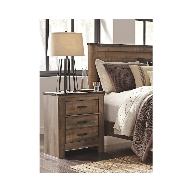 Trinell Two Drawer Night Stand - Brown