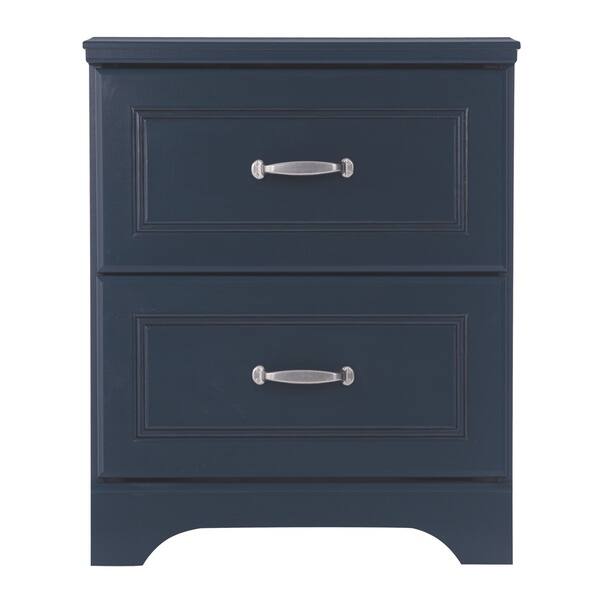 Shop Leo Blue Two Drawer Night Stand Overstock 12021299