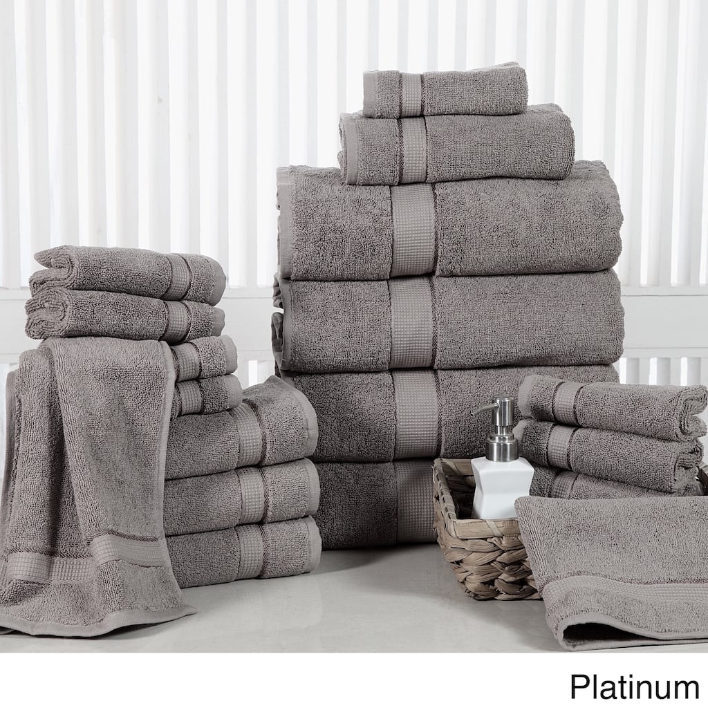 Elegance Spa Luxurious Soft Cotton 600 GSM 18-piece Towel Set