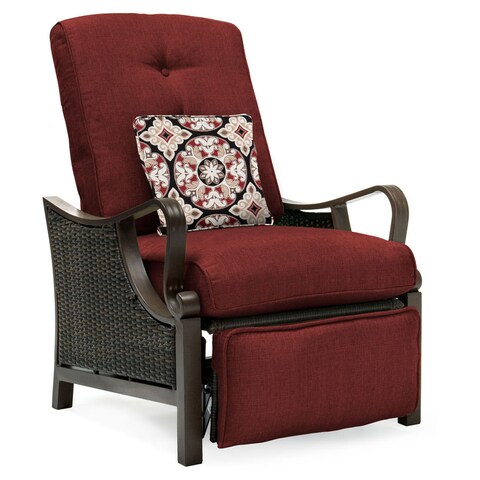 Hanover Outdoor Ventura Crimson Red Luxury Recliner