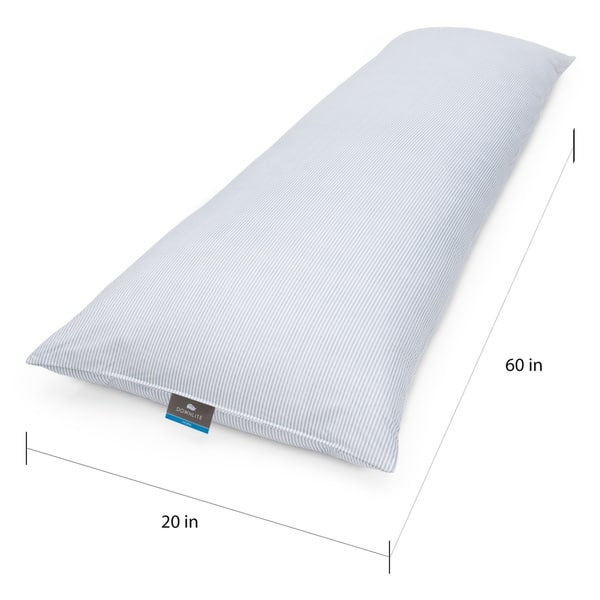 Old Fashion Style Granny Ticking Stripe Goose DownFeather Body Pillow