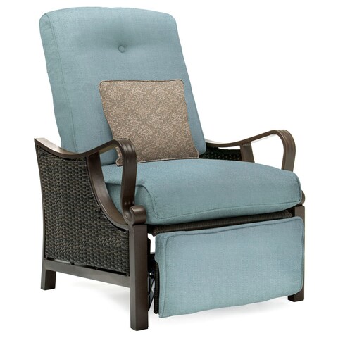 Hanover Outdoor Ventura Ocean Blue Outdoor Luxury Recliner