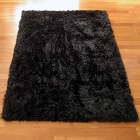Small Black Fur Rug Images