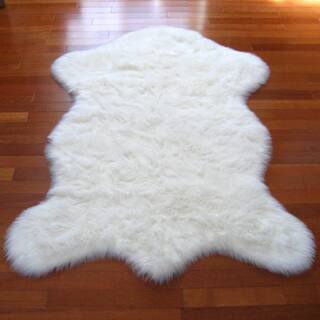 Walk on Me Faux Sheepskin Pelt Faux Fur Machine Washable Area Rug