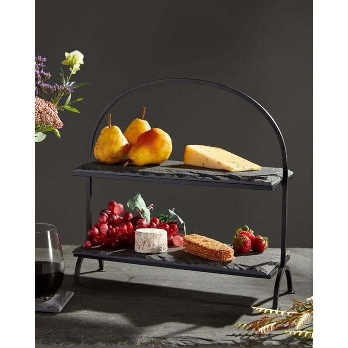 Natural Rectangular Tiered Stand